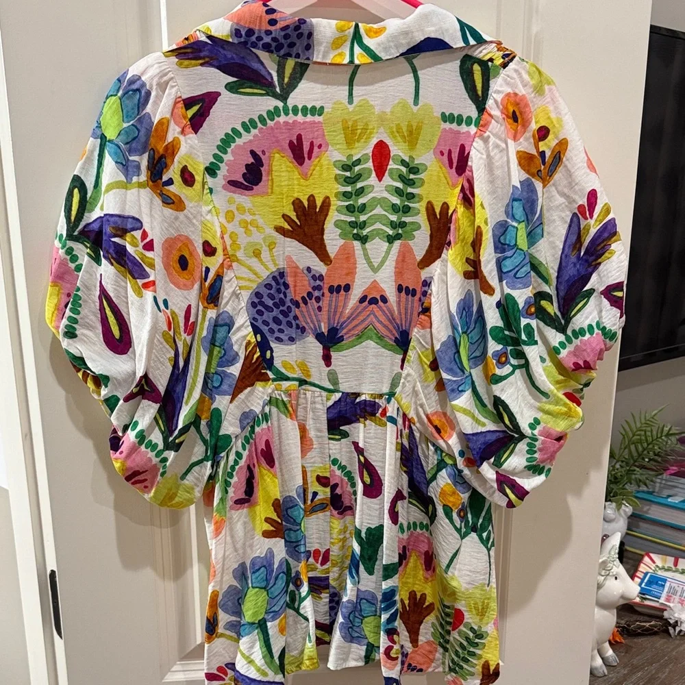 Entro Multicolor Floral Top - Picture 3 of 5